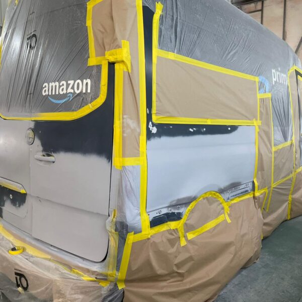 Amazon Van Respray accident repair